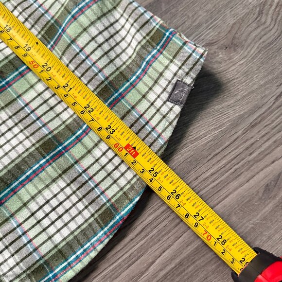 L.L. Bean Women's Scotch Plaid Flannel Shirt - Green - Picture 6 of 6